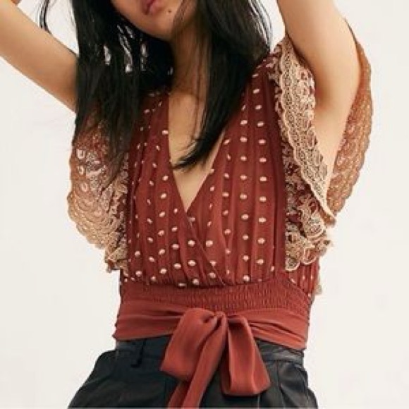 Free People Tops - Free People Crop/Wrap Top SZ M